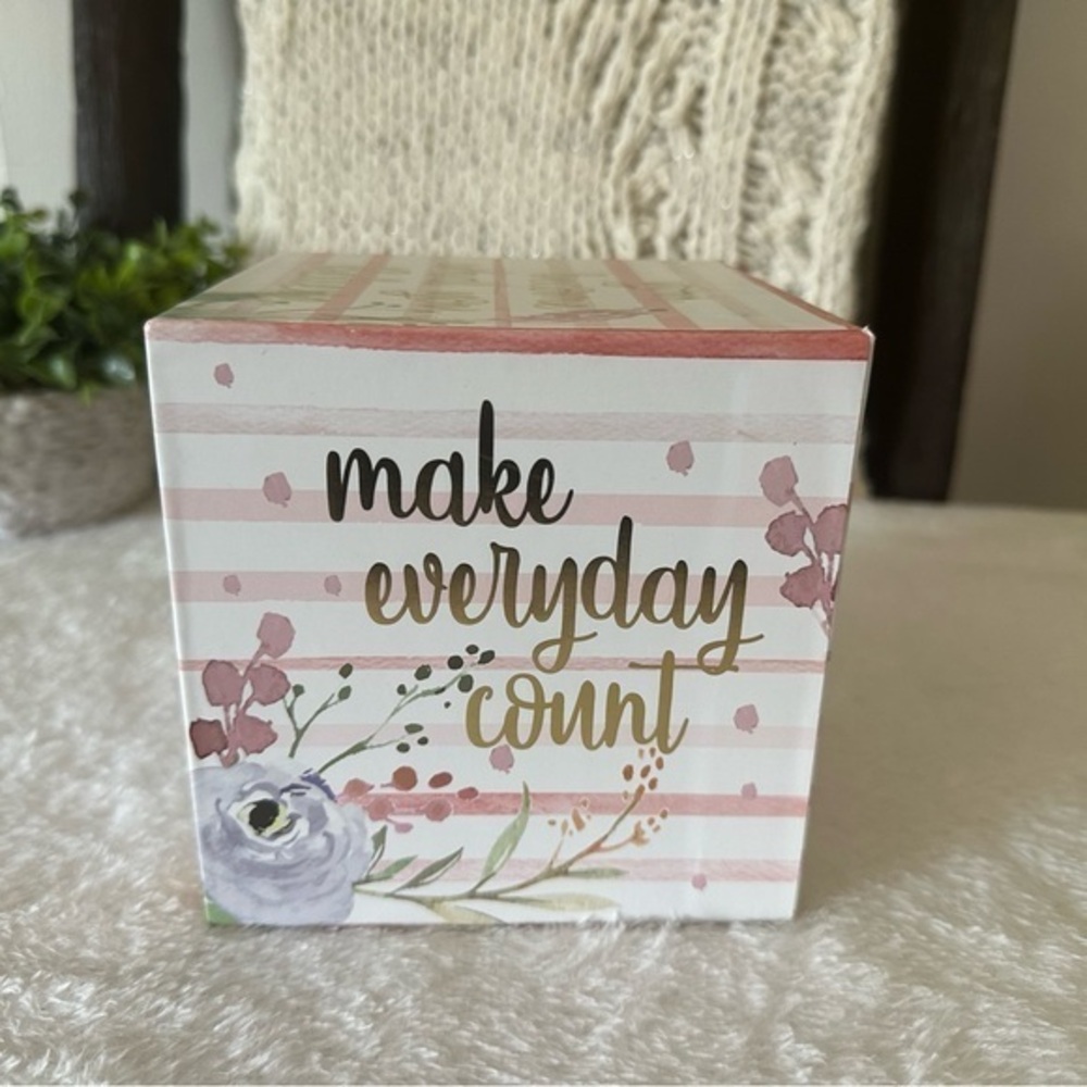 Floral Decorative Box with Inspirational Quotes